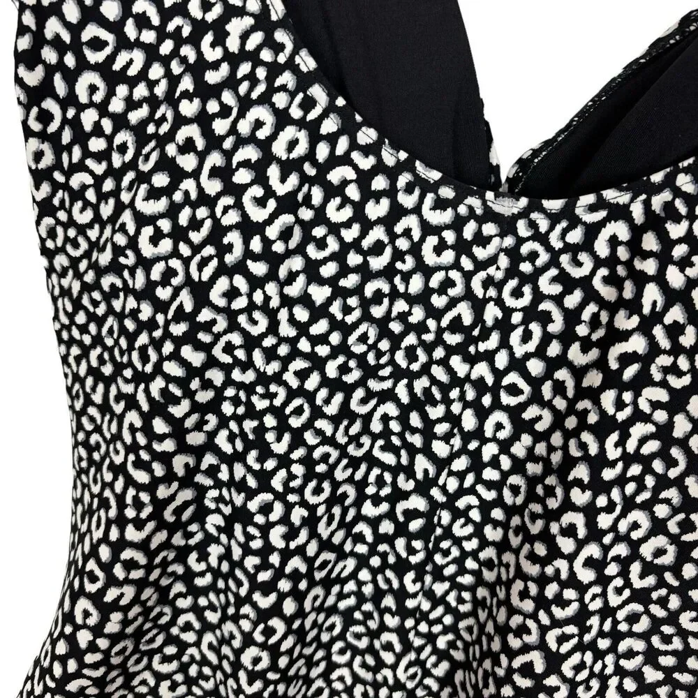 Contours by Coco Reef Black Leopard Print One-Piece Swimsuit Women's 16/40C - Picture 4 of 6